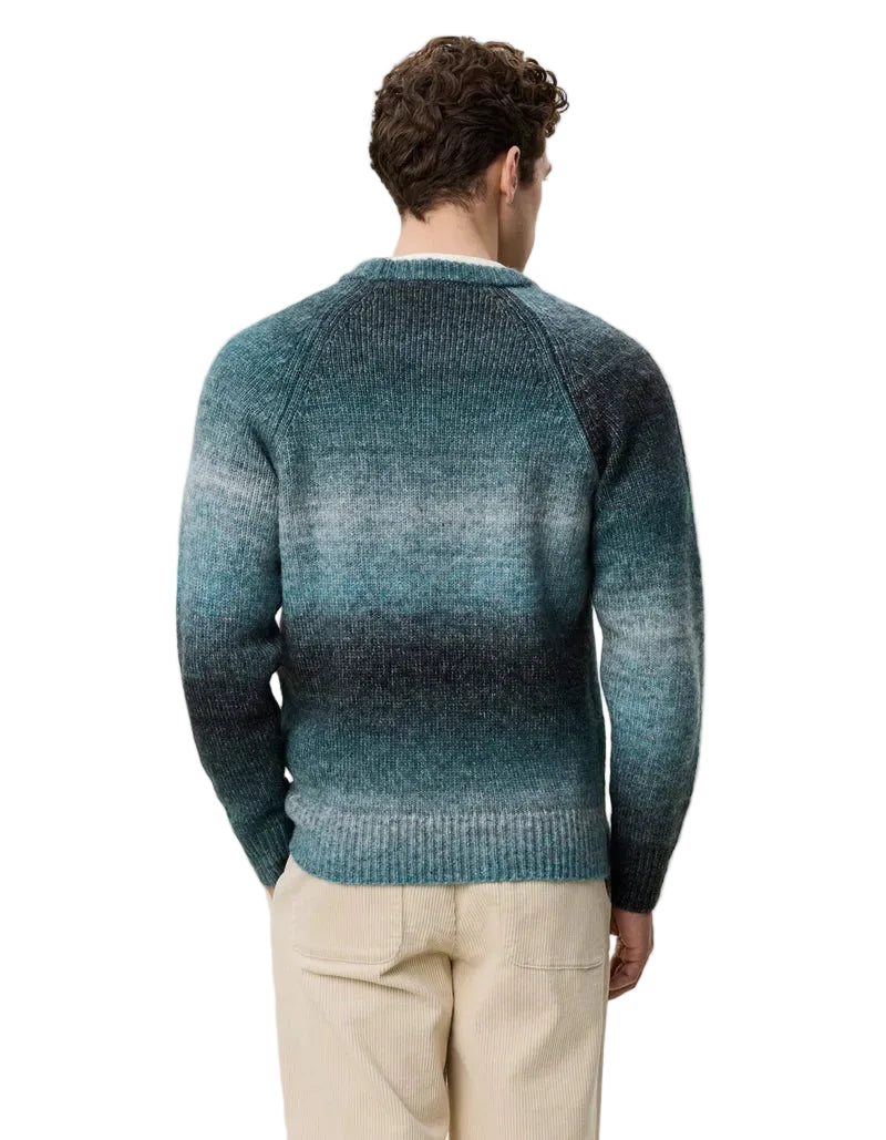 Gradient Roundneck Knit | Mediterranea Green