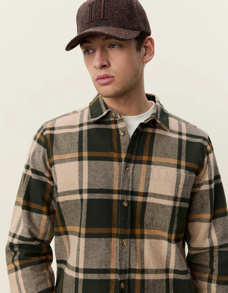 Check Flannel Shirt | Rosin Green