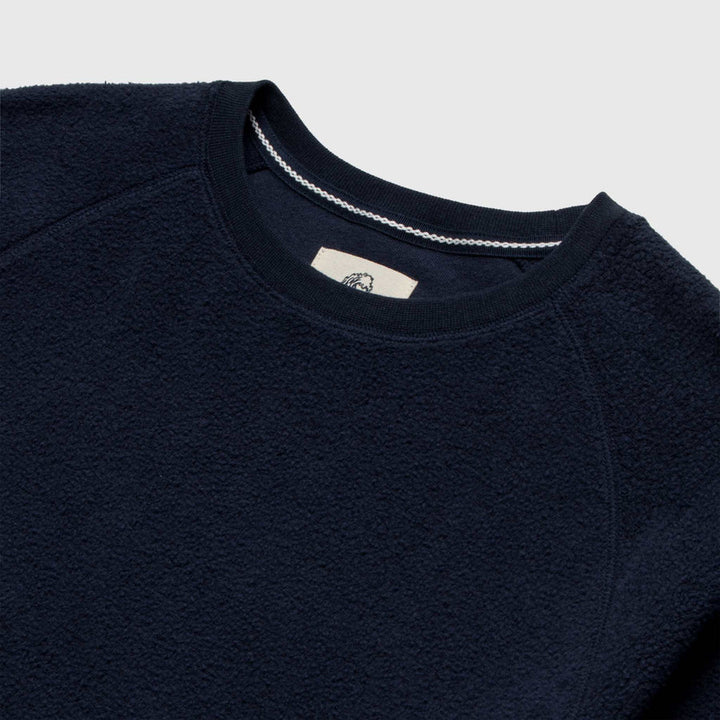 Butch Fuzzy Fleece Crewneck | Navy Blazer