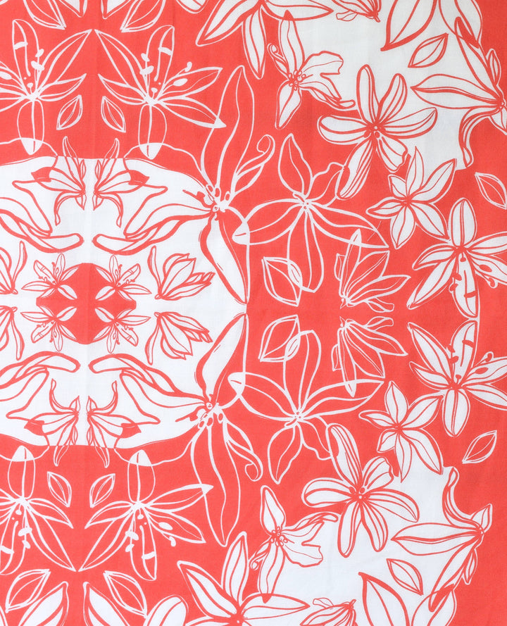 Flower Bloom Bandana | Red