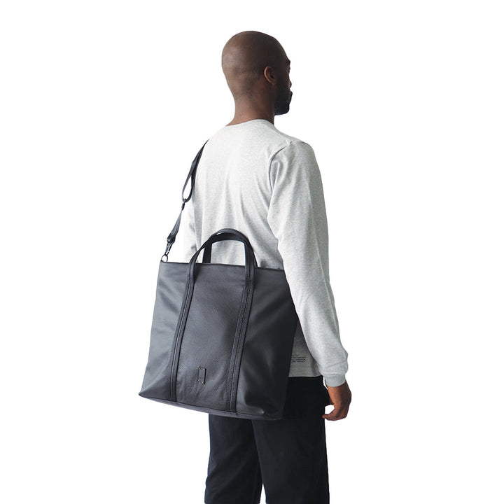 Robin Tote Upcycled Leather | Black