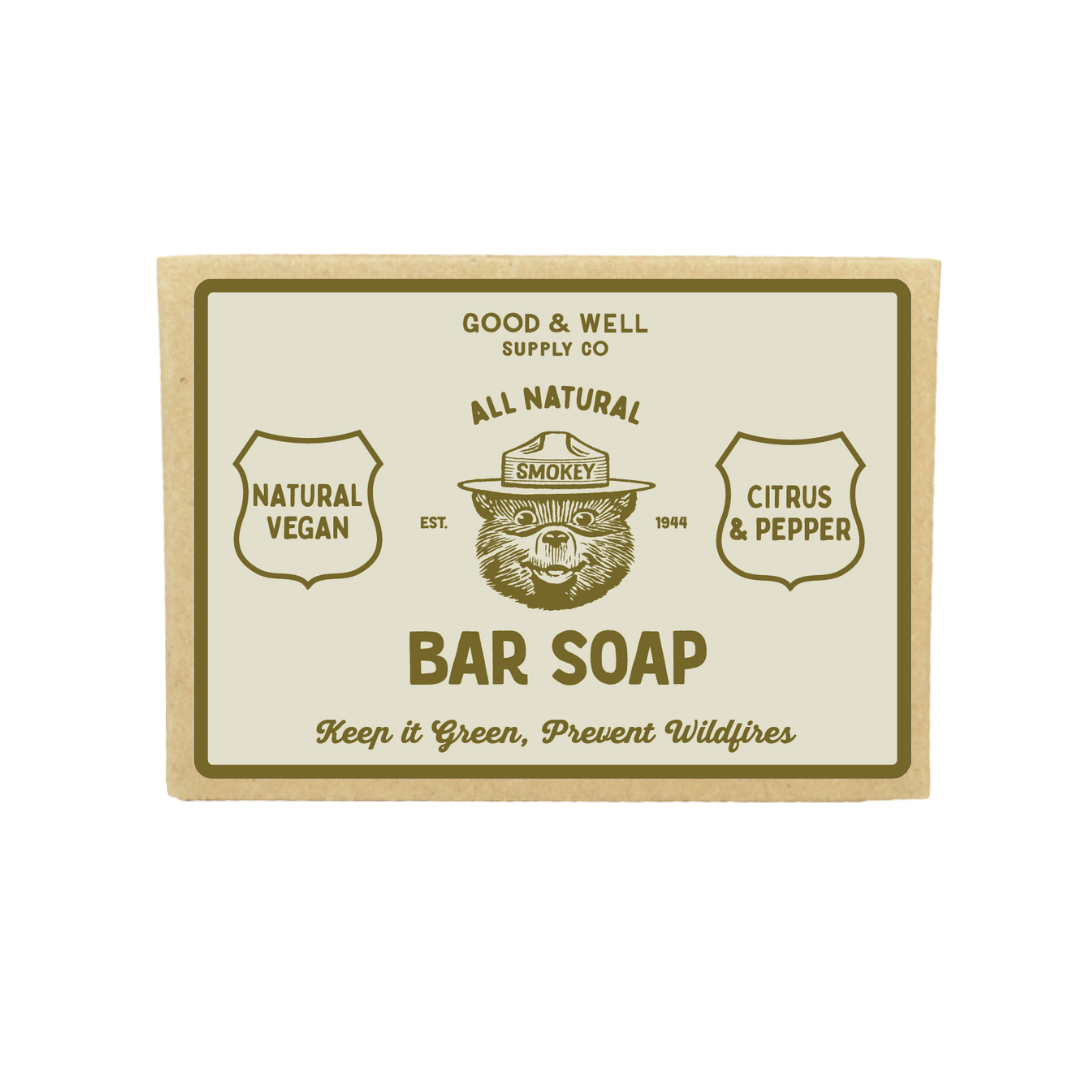 Smokey Bear Bar Soap - Citrus & Pepper