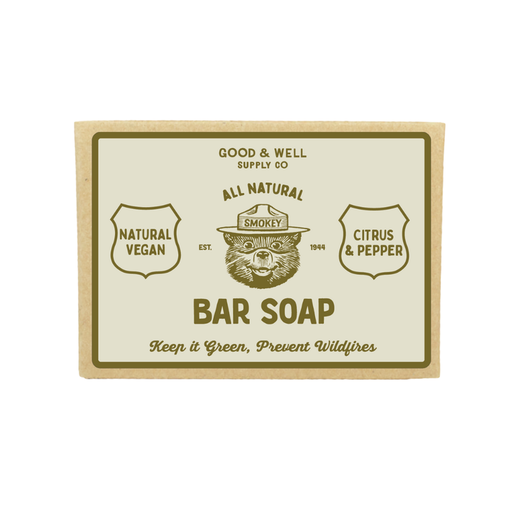 Smokey Bear Bar Soap - Citrus & Pepper