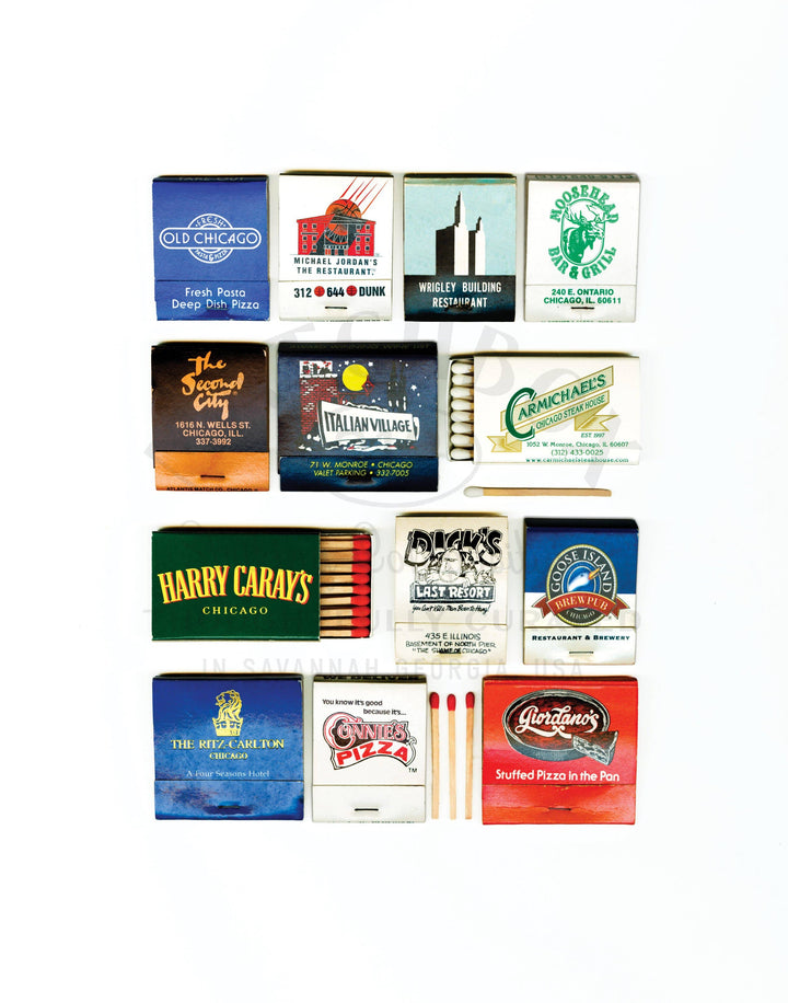 Chicago I Vintage Matchbook Collage