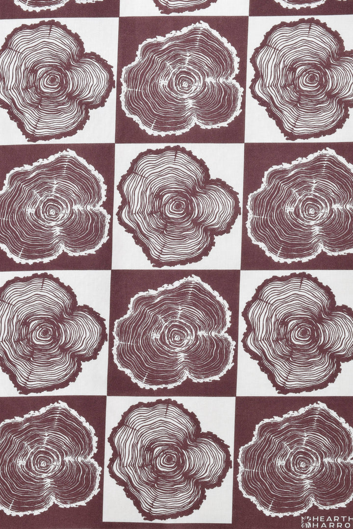Tree Ring Bandana | Burgundy