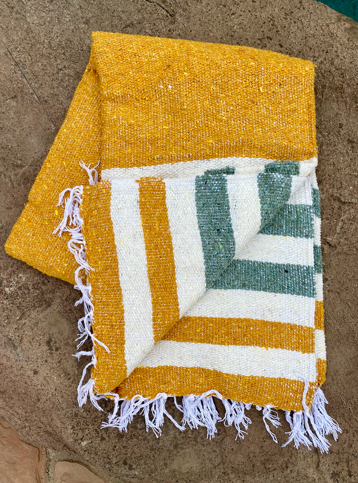 Golden Hour - RECYCLED THROW BLANKET Summer Beach Throw