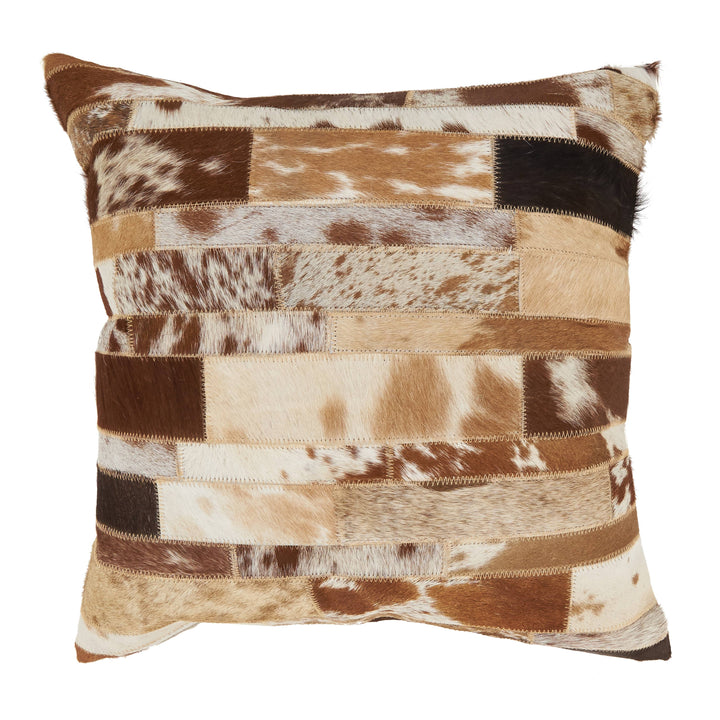 Leather Hide Design Throw Pillow