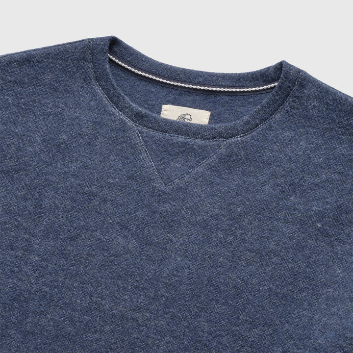 Butch Cashmist Fleece Crewneck | Navy Heather