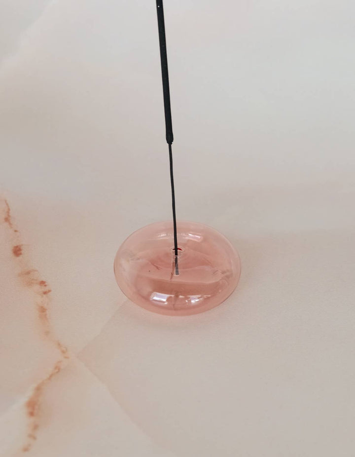 Glass Bubble Incense Holder