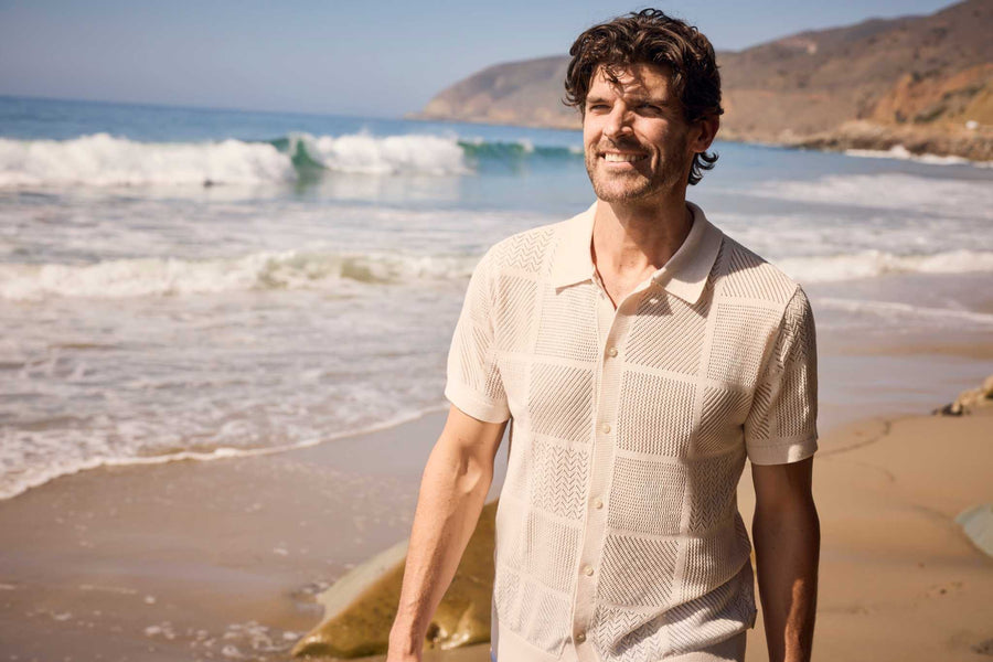 Brent Knit Sweater | White Sand