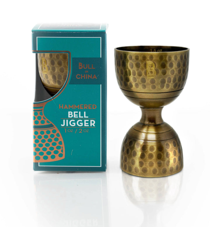 Hammered Bell Jigger | Brass