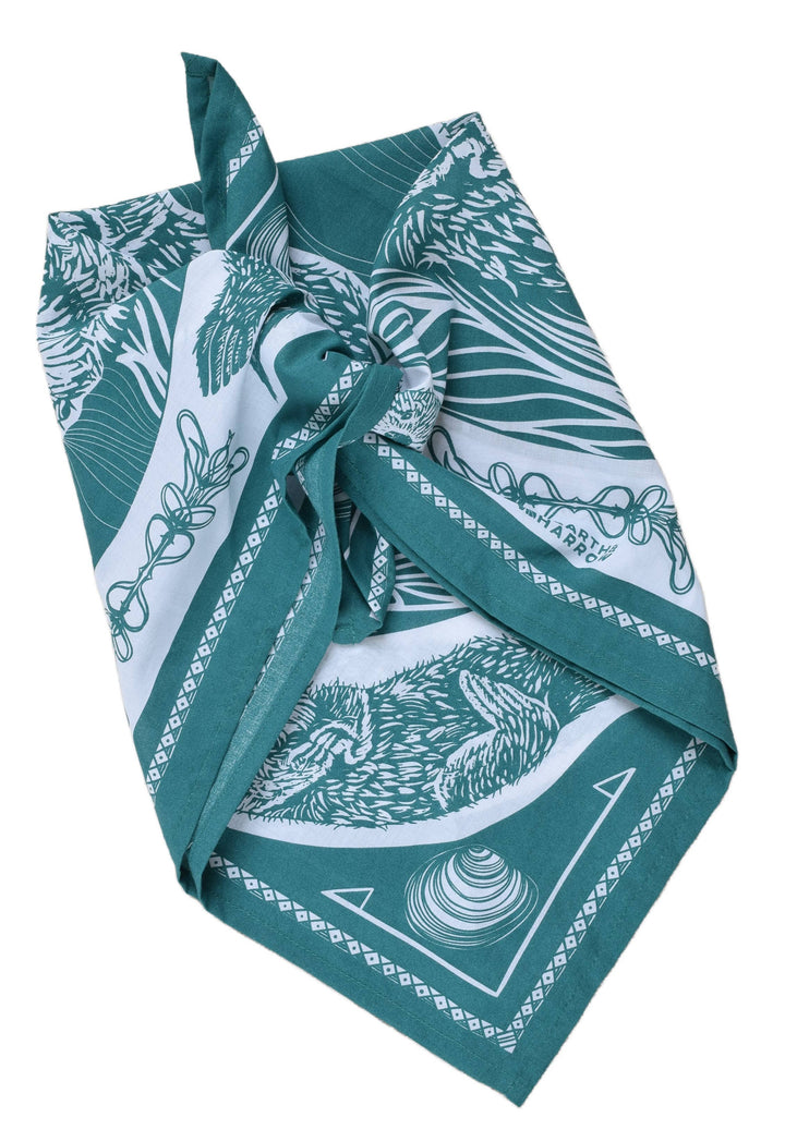 Otter Bandana - 100% Cotton - Nautical Print - Hanky Ascot