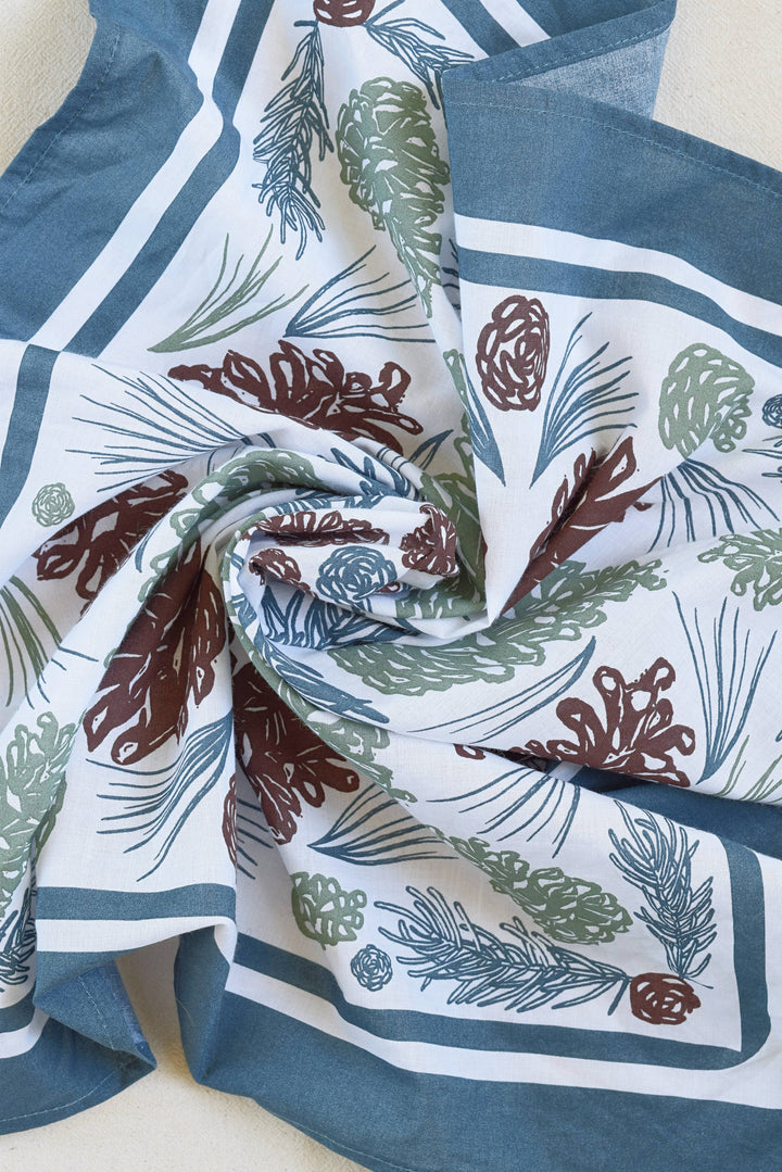 Pine Cone Bandana | Soft Green