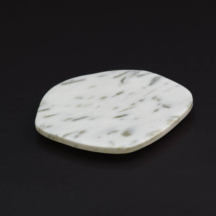 White Marble Free Form Plate