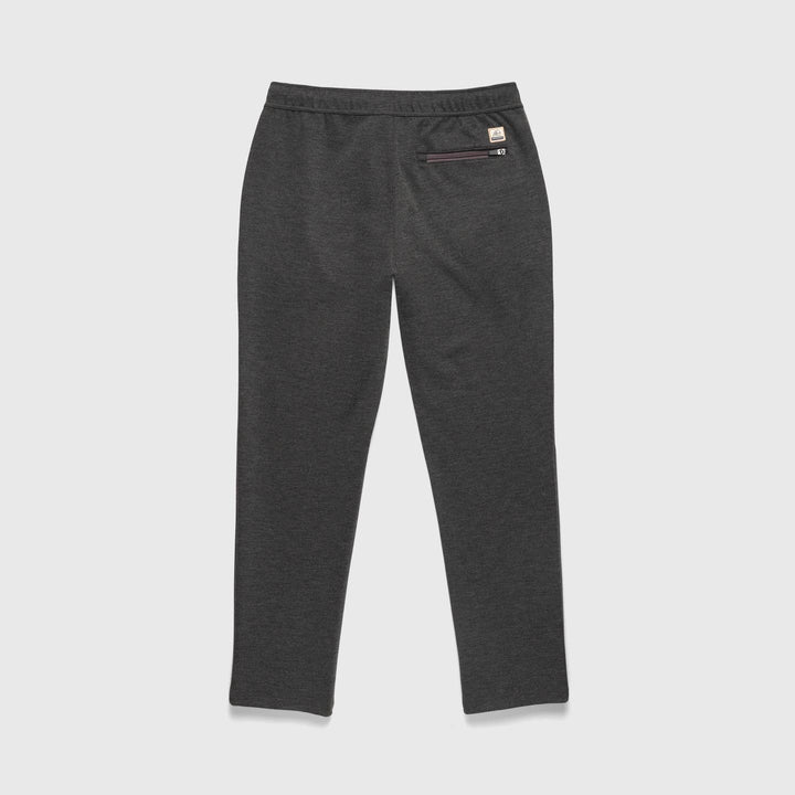 Damian Twill Straight Leg Fleece Pant | Charcoal Heather