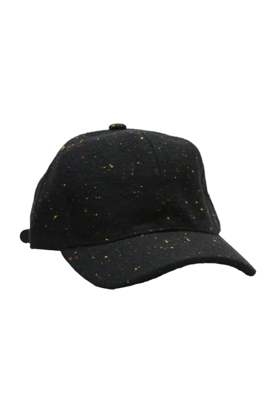 Speckled Wool Hat | Black