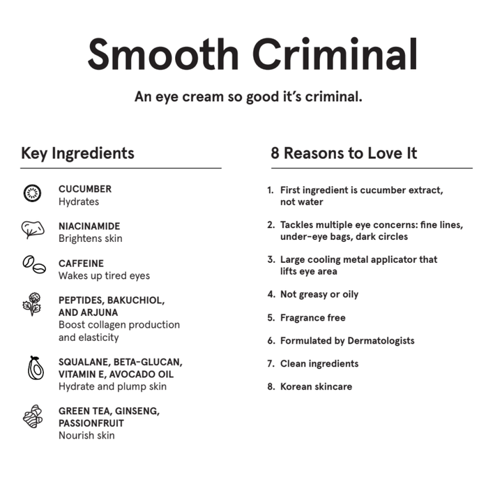 SMOOTH CRIMINAL Age Defying Eye Cream Men's Skincare