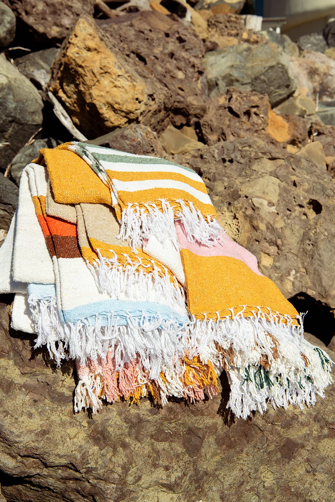 Golden Hour - RECYCLED THROW BLANKET Summer Beach Throw