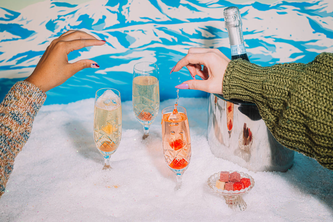 Champagne Mixer Cube Trio | Holiday/New Years Toast