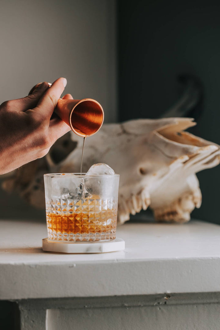 Real Copper and Brass Japanese Cocktail Jiggers