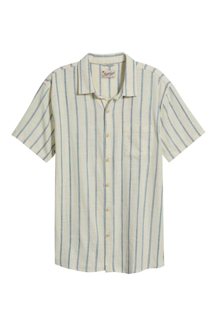 Classic Stretch Selvage Shirt | Navy Stripe