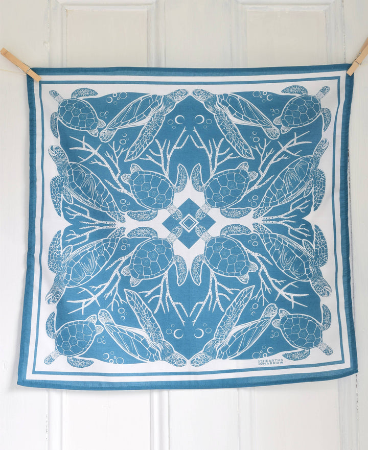 Sea Turtle Bandana | Blue