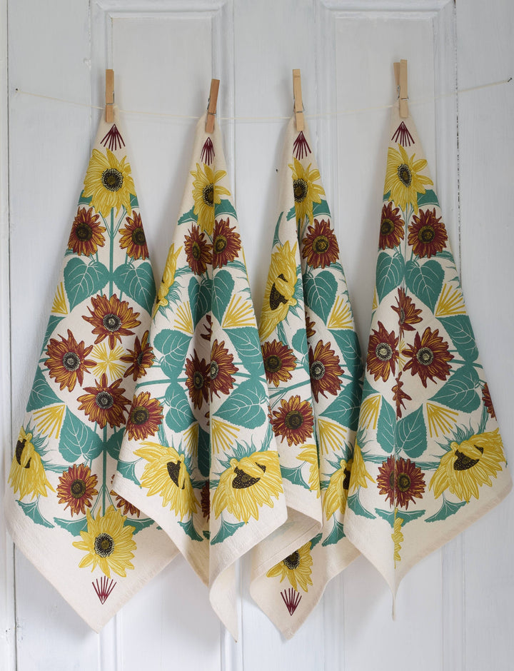 Organic Cotton Sunflower Napkins - 20" x 20" - Set of 4