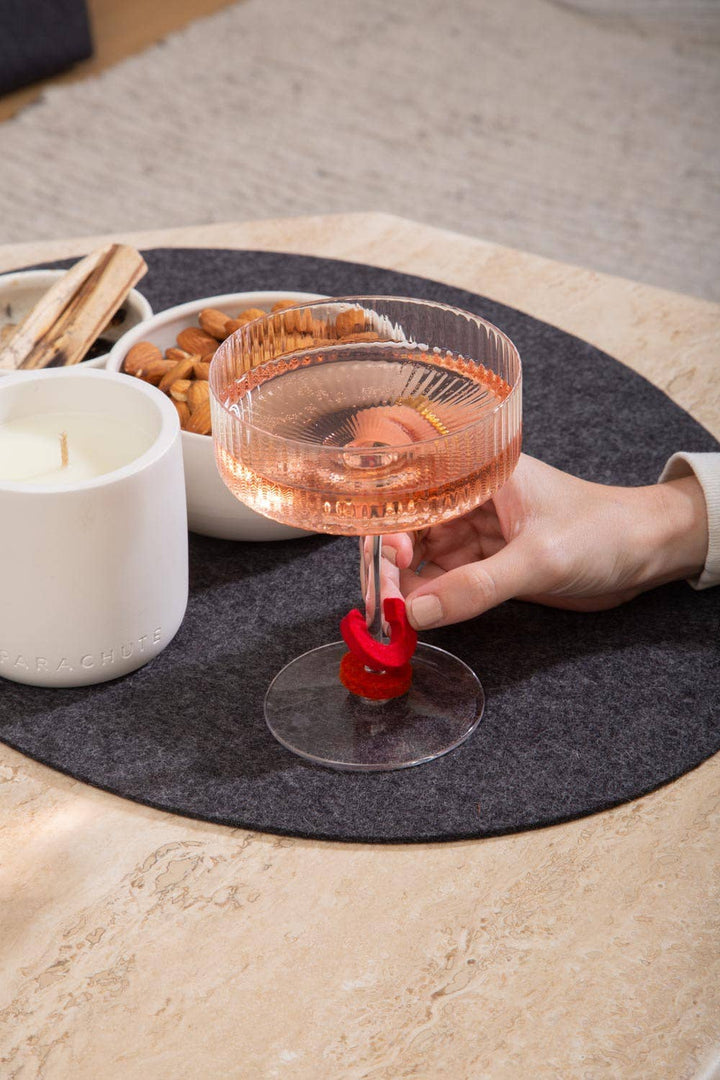 Midcentury Wine-O's Merino Wool Felt Round Wine Markers