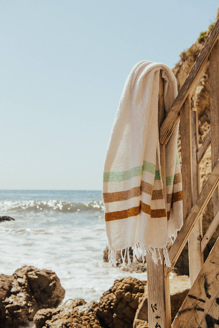 Sol - RECYCLED THROW BLANKET - Summer Beach Throw