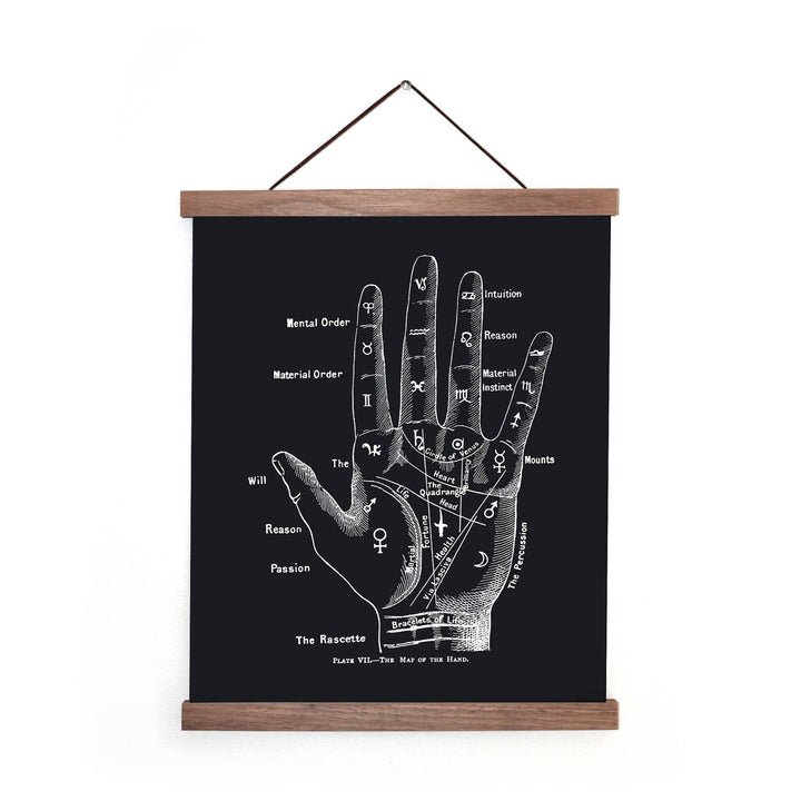 Vintage Palmistry Fortune Teller Print | 8x10