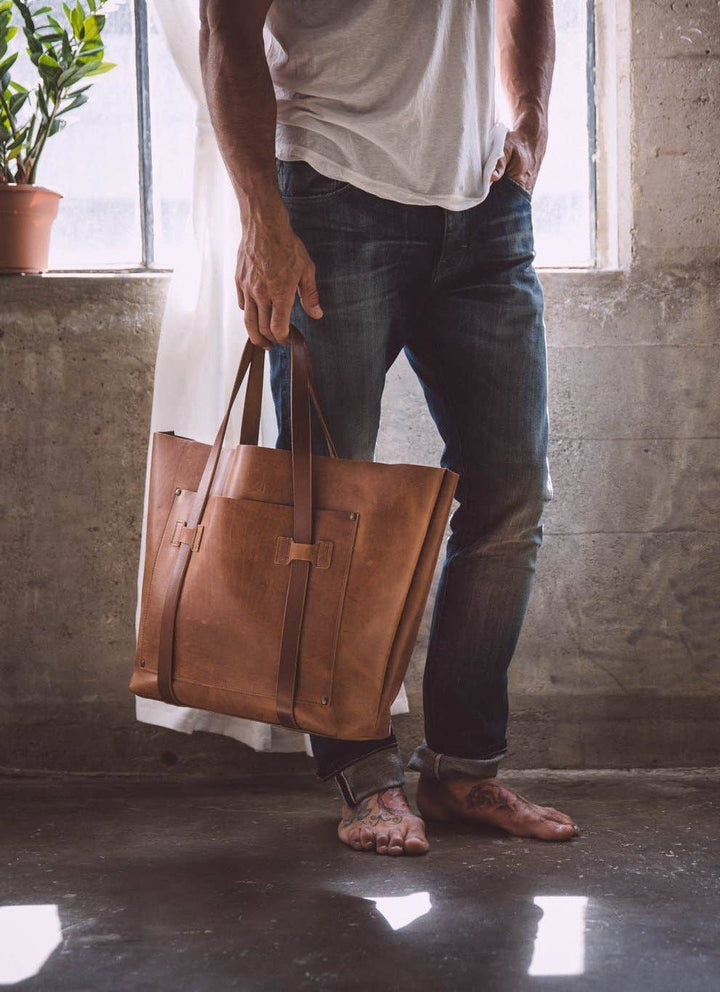 Large Leather Tote Bag