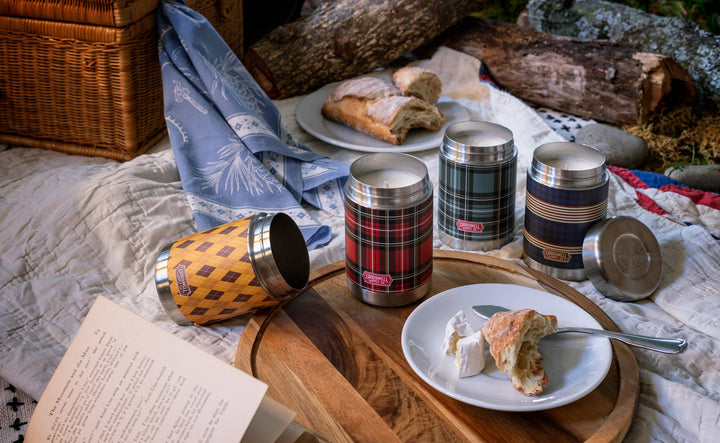 Plaid Vintage Canteen Candle - In the Pines