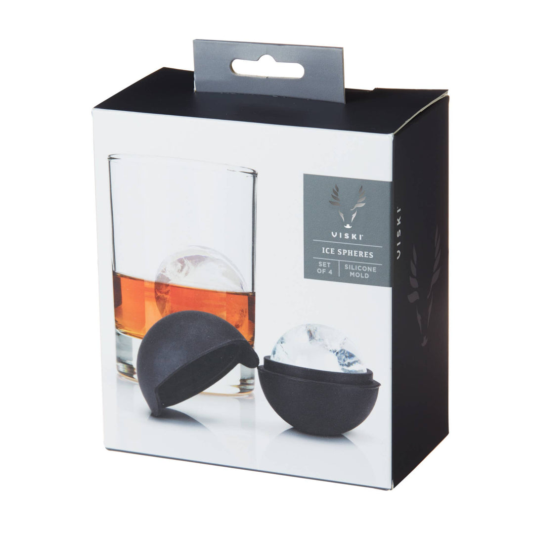 Silicone Ice Ball Molds, Set of 4