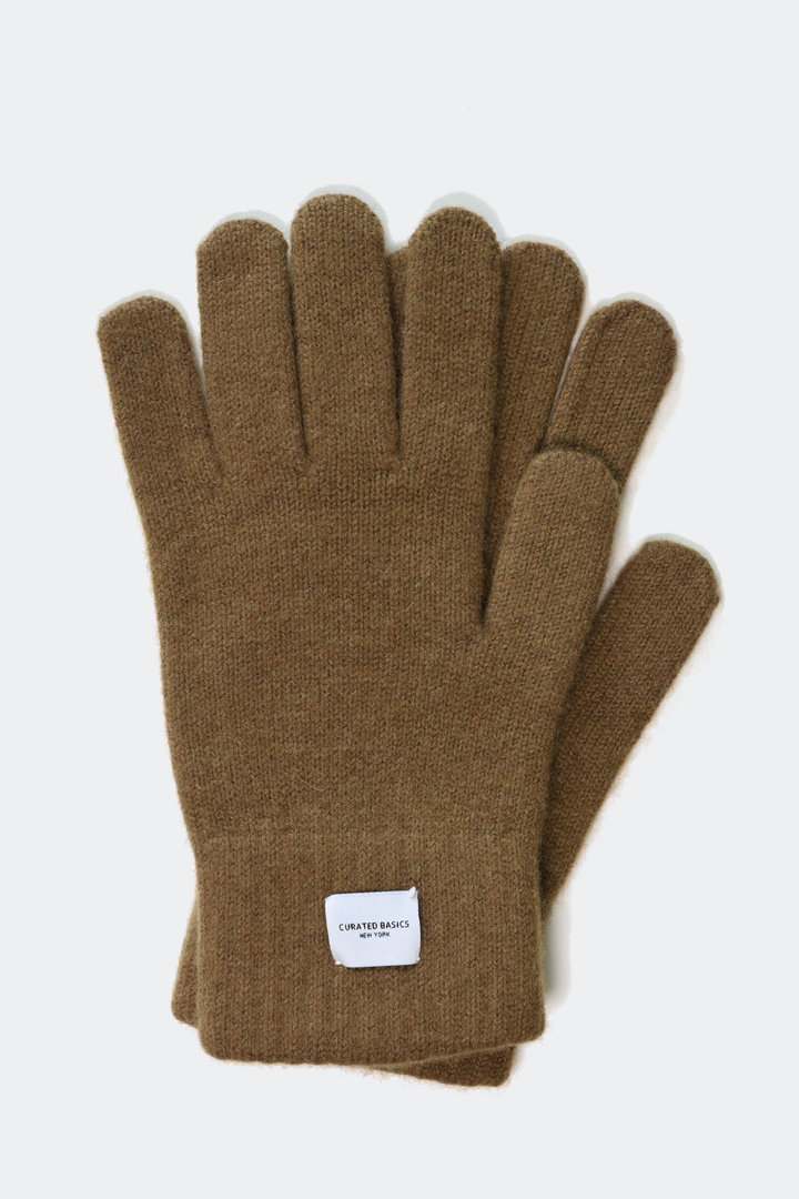 Ribbed Cashmere Wool Knitted Glove