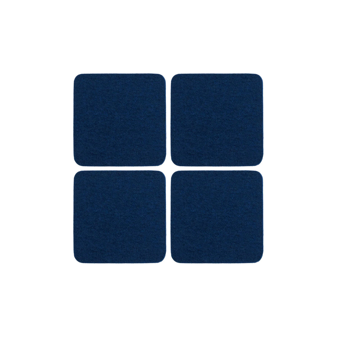 Merino Wool Felt Square Coaster | Marine