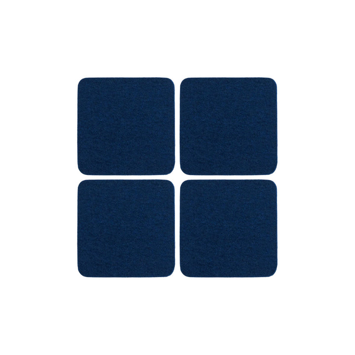 Merino Wool Felt Square Coaster | Marine