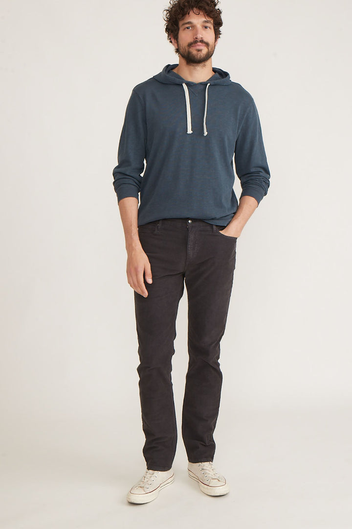 5 Pocket Cambridge Corduroy Pant, Athletic Fit - Faded Black Full Body