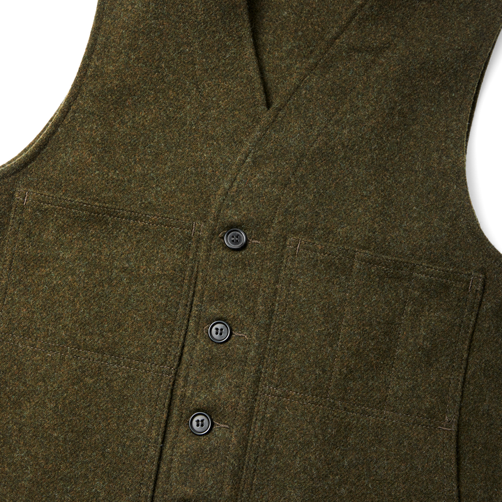 Mackinaw Wool Vest | Forest Green
