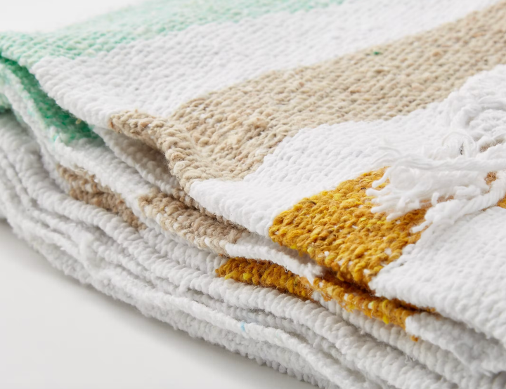 Sol - RECYCLED THROW BLANKET - Summer Beach Throw