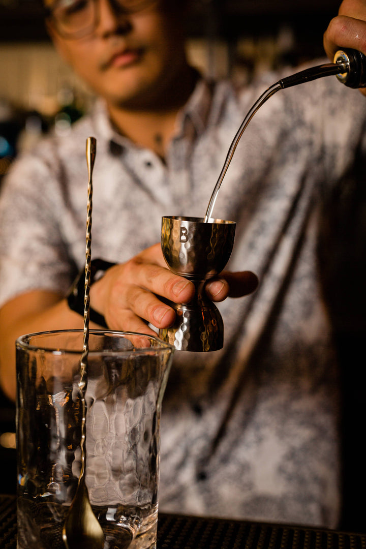 Hammered Bell Jigger | Brass
