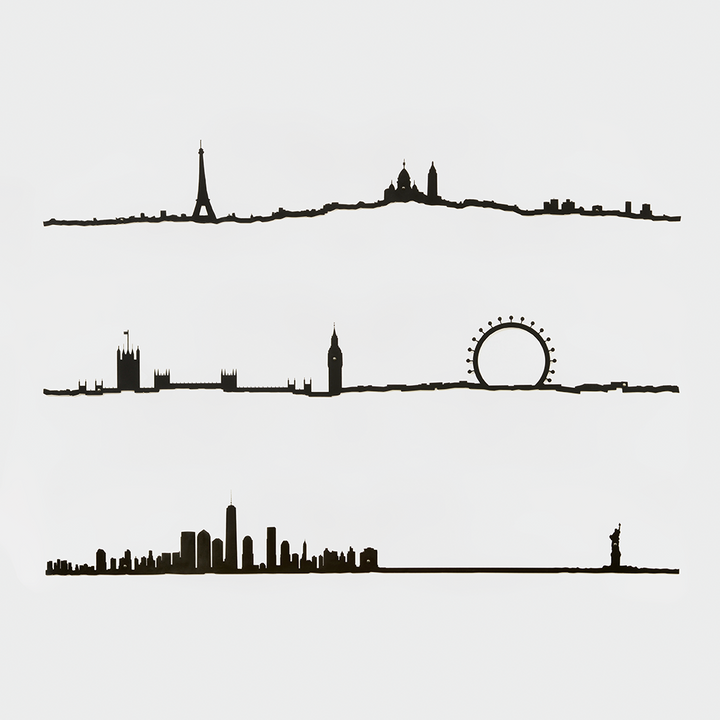 The Line - 19.5" City Skyline Silhouette