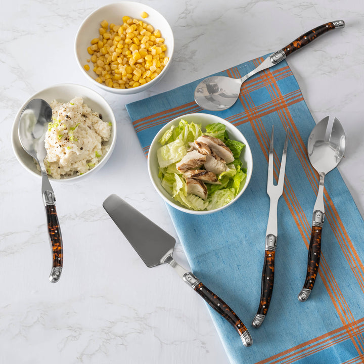 French Home 5-Piece Laguiole Tortoise Shell Hostess Set