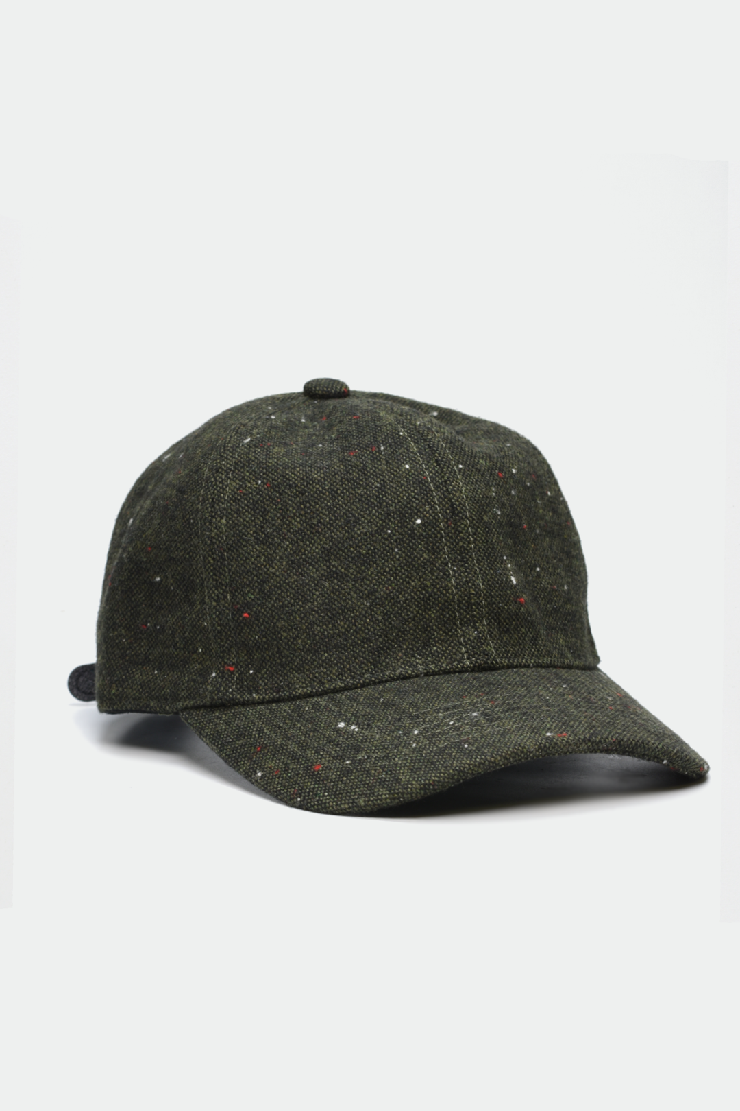 Speckled Wool Hat: Dark Green