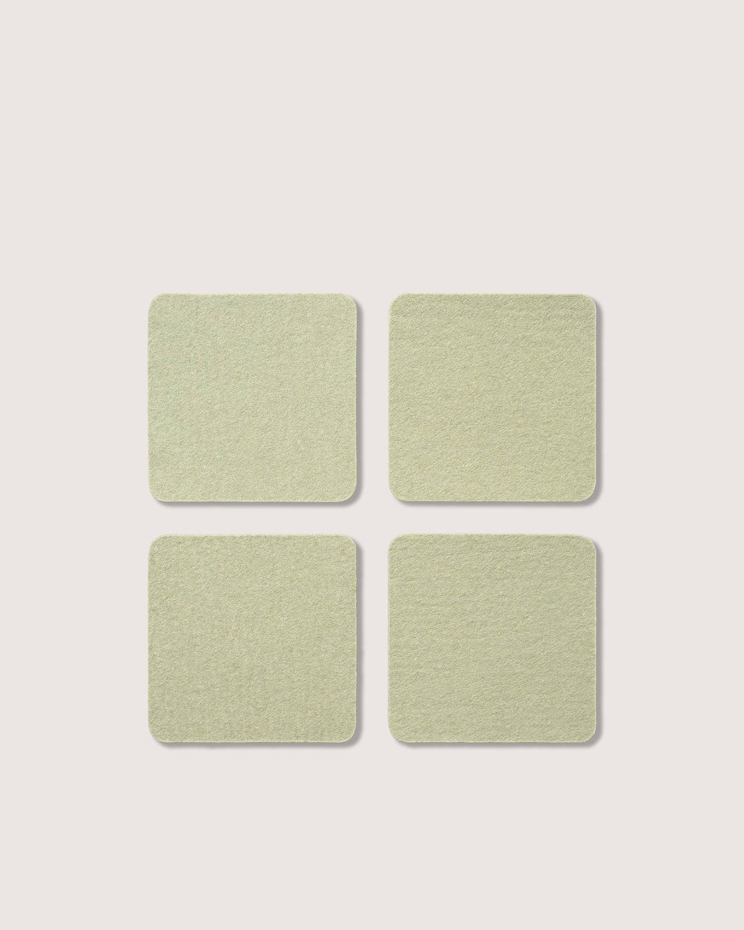 Merino Wool Felt Square Coasters | Dew