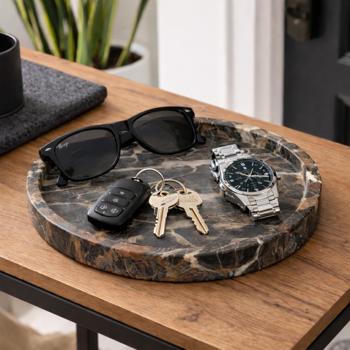 Rina Marble Tray & Catch-All