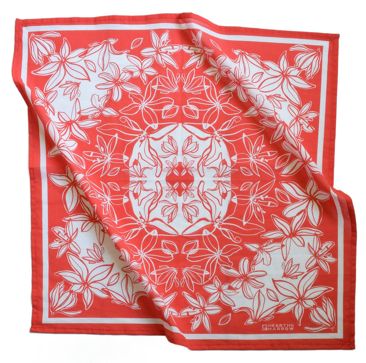 Flower Bloom Bandana | Red