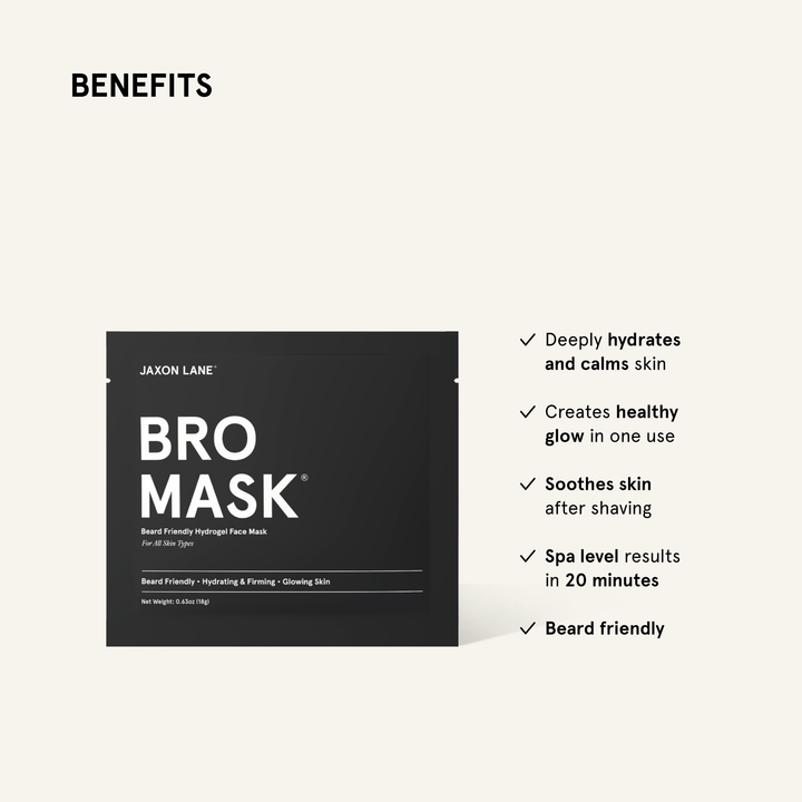 Bro Mask Half Mask Beard Friendly Sheet Mask