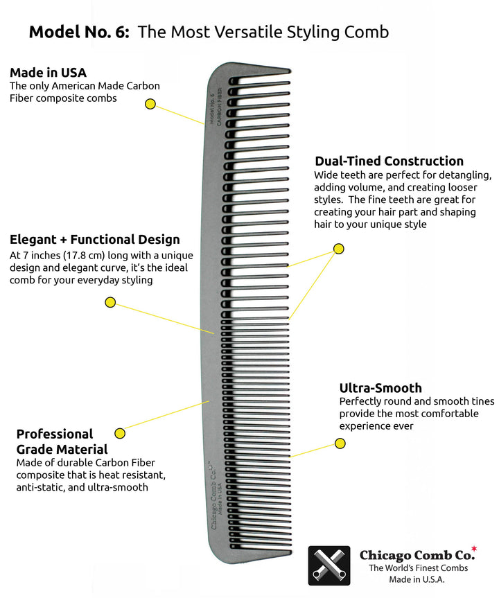 Model No. 6 Carbon Fiber Comb