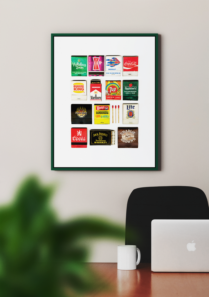 Americana II Vintage Matchbook Collage