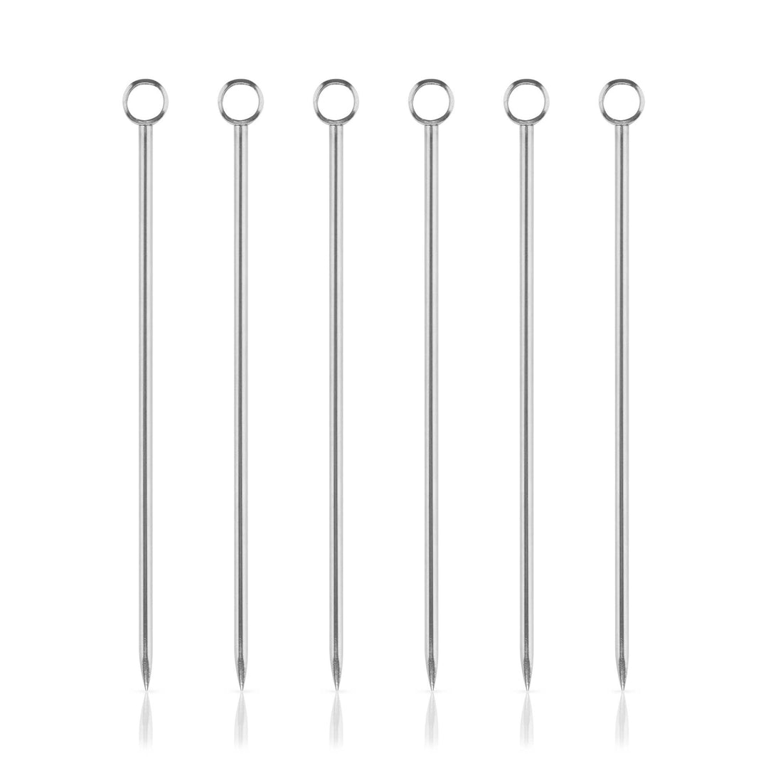 Harrison Reusable Stainless Steel Cocktail Picks - Set of 6